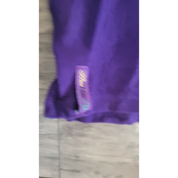 Vintage Brooklyn Xpress Polo Shirt XXXL Purple Embroidered BX Logo Hip Hop... - Picture 6 of 10